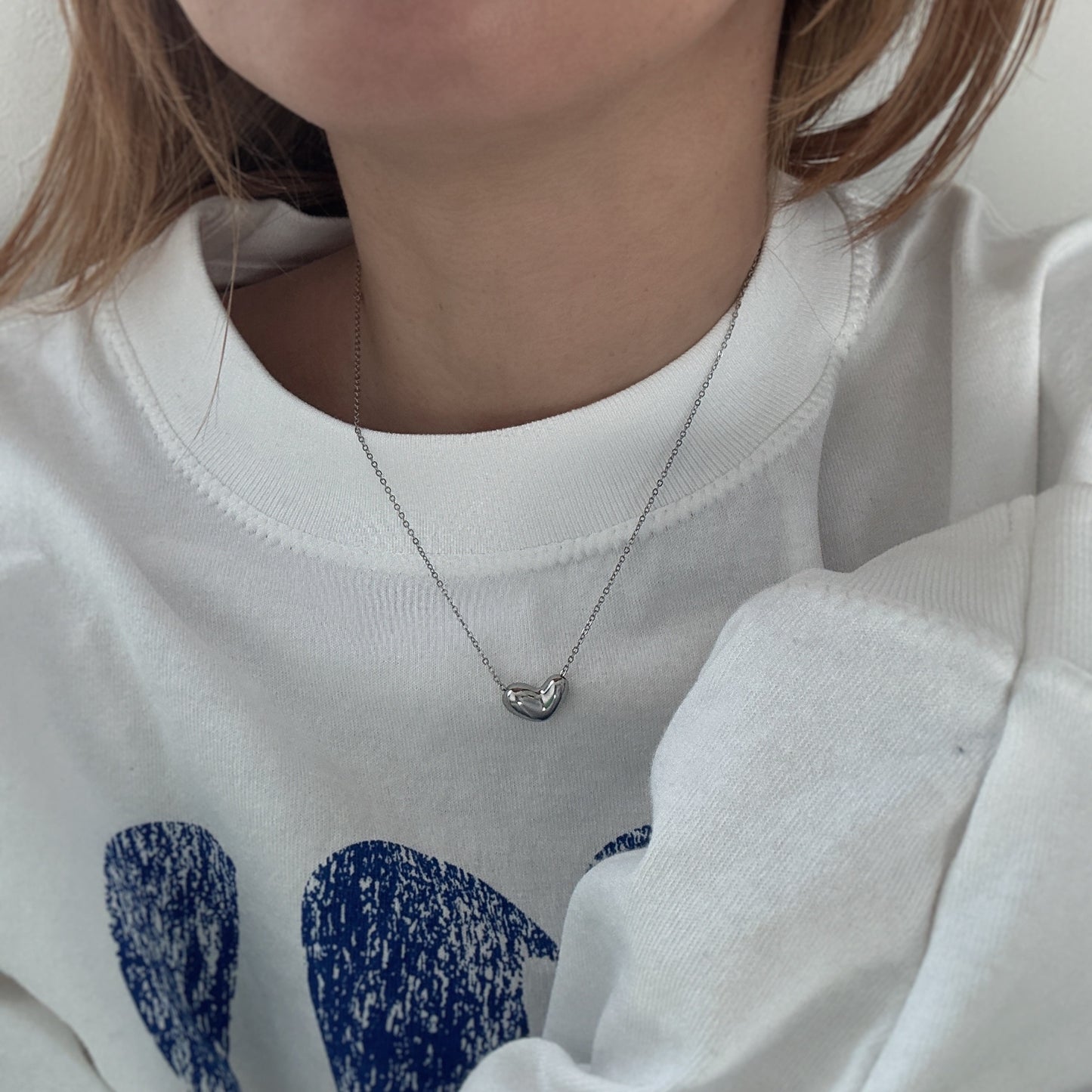 plump heart chain necklace