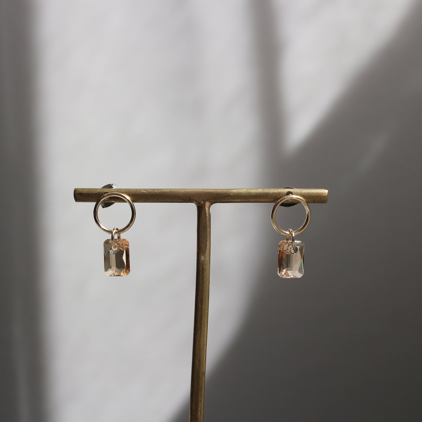 glass circle pierce(ゴールド)