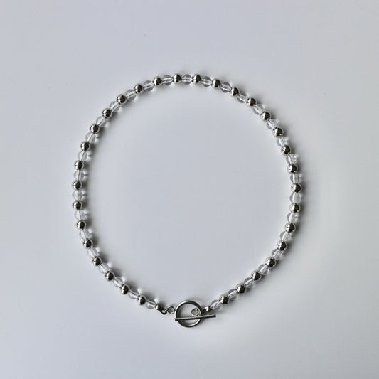 clear metal necklace