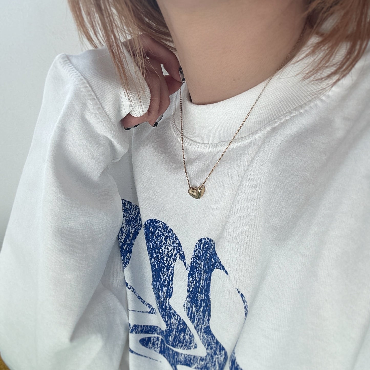 plump heart chain necklace