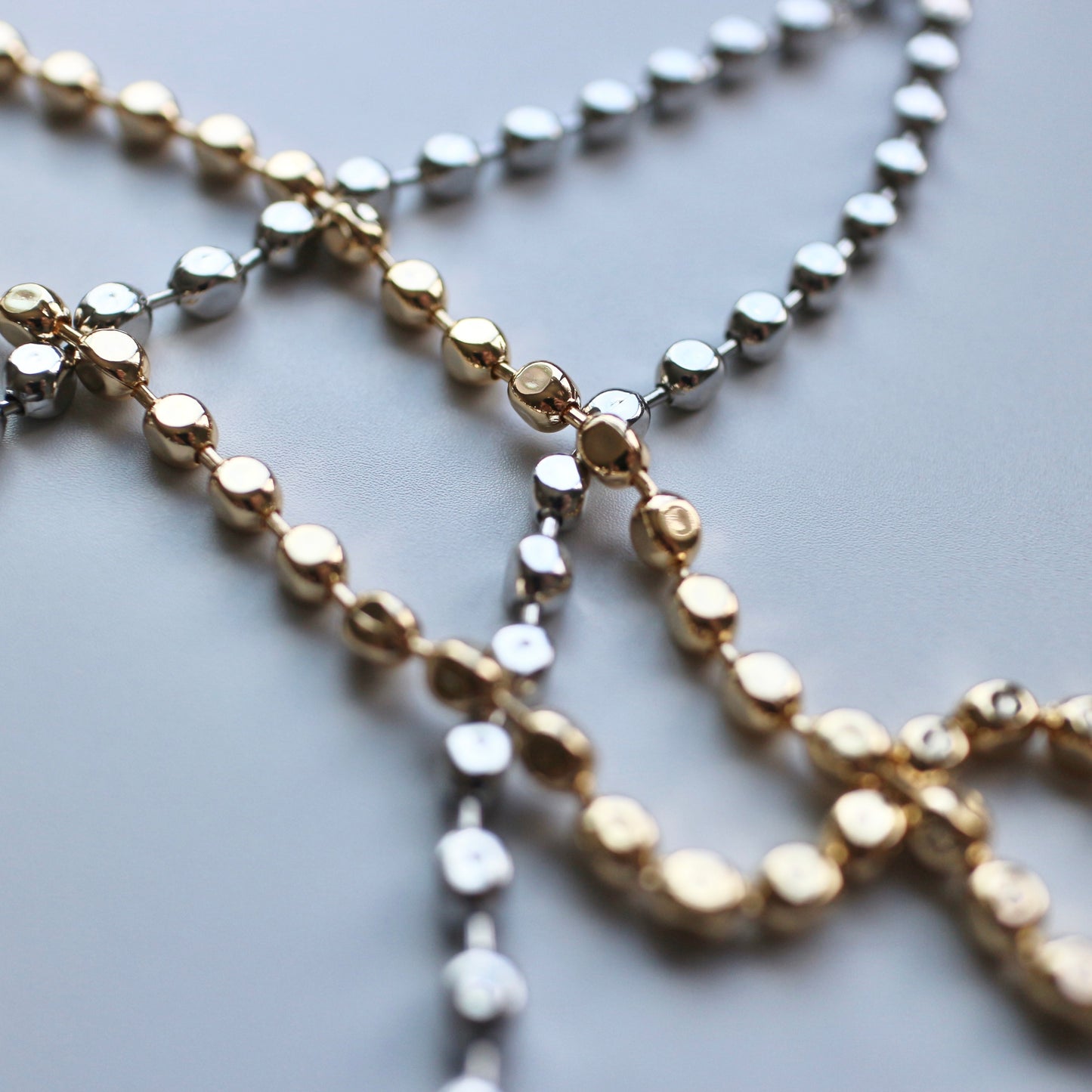 flat ball chain necklace