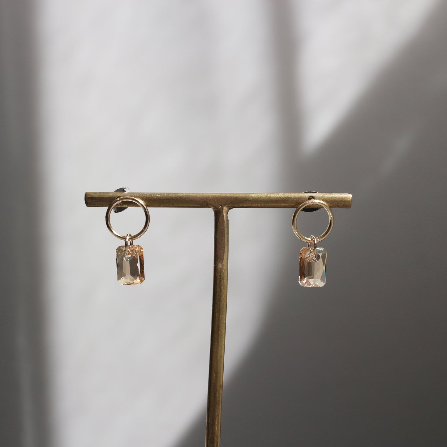 glass circle pierce(ゴールド)