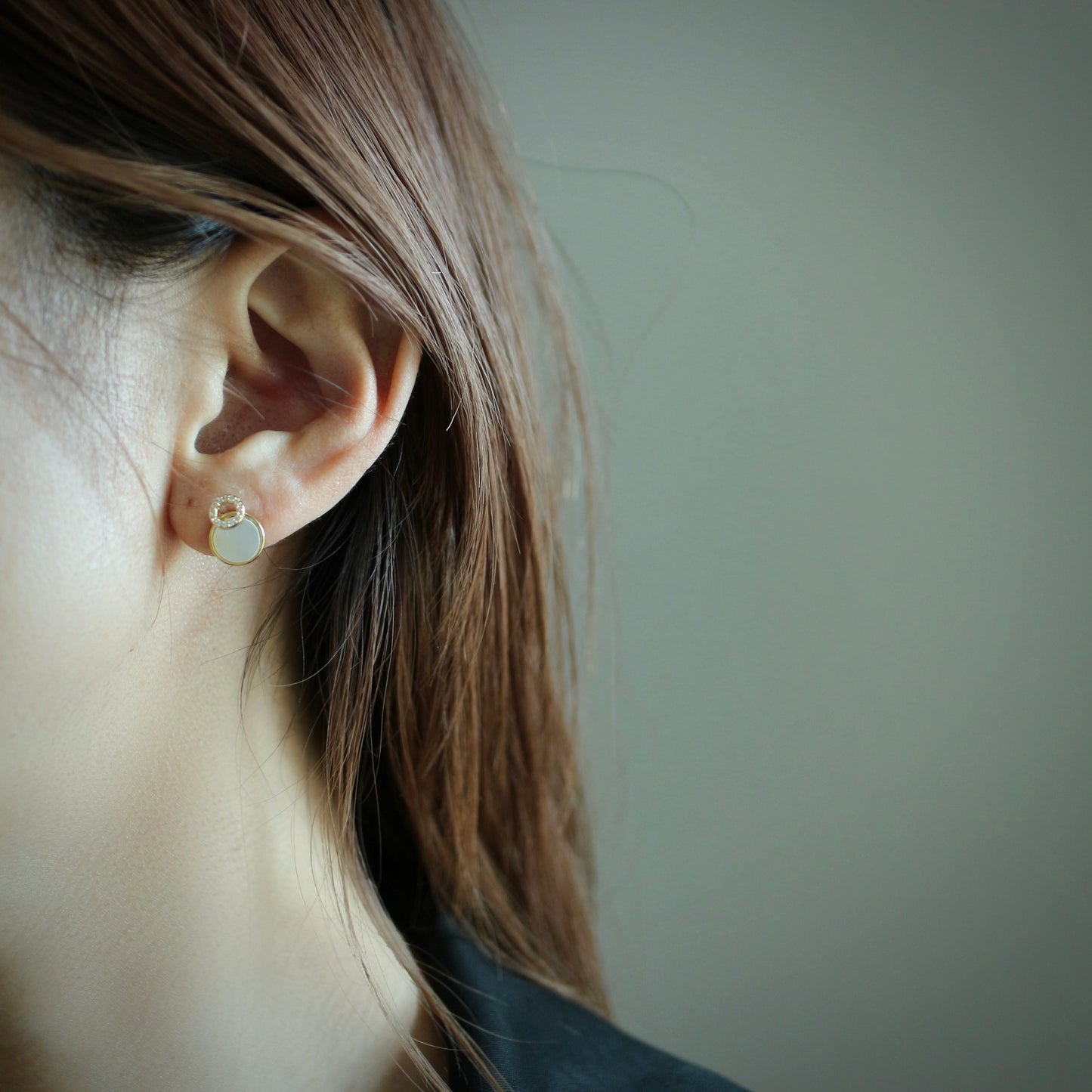 round zirconia pierce