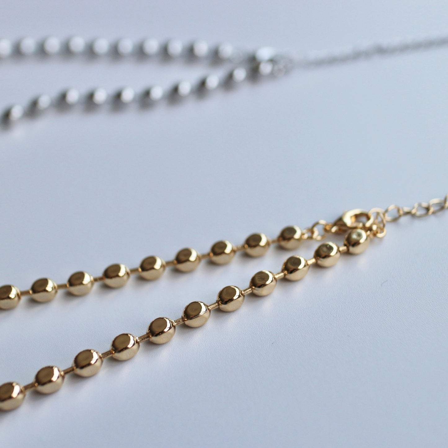 flat ball chain necklace