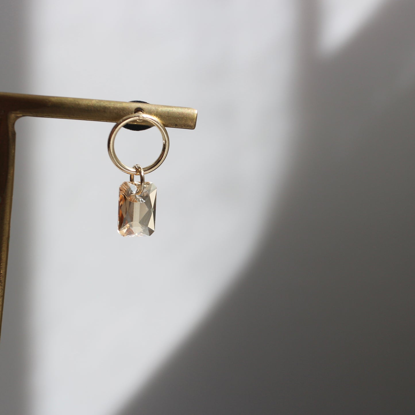 glass circle pierce(ゴールド)