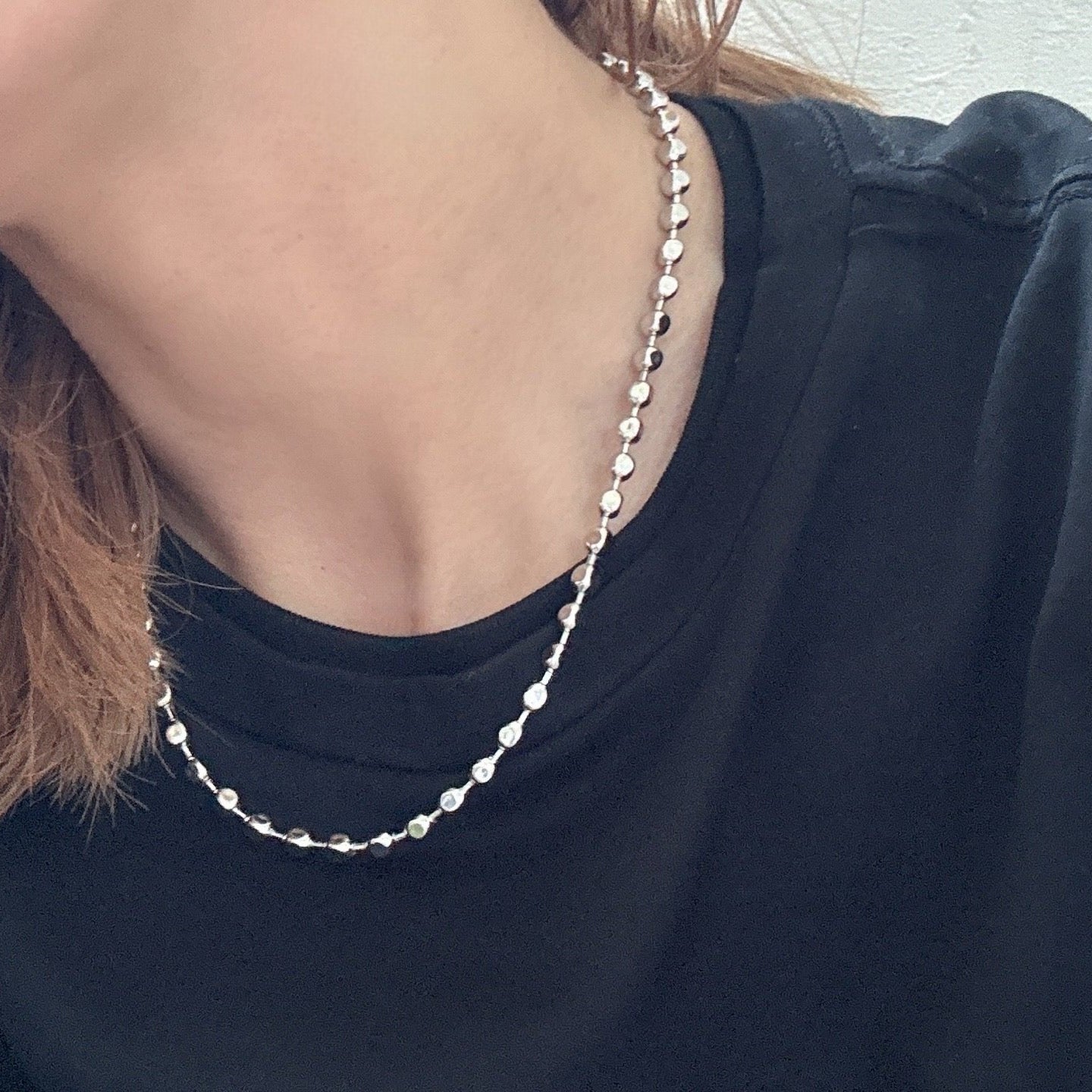 flat ball chain necklace