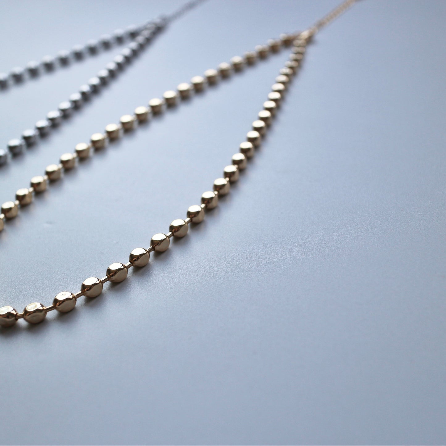 flat ball chain necklace