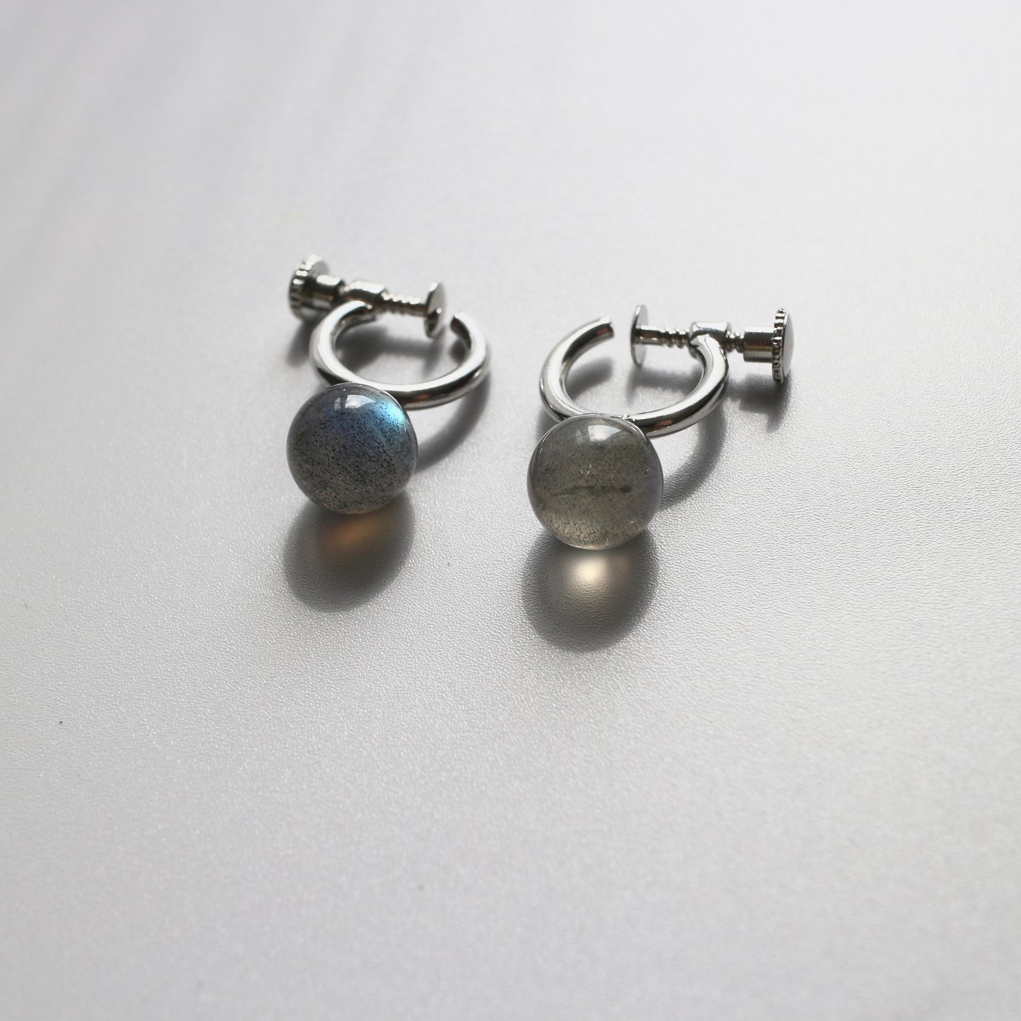 Quiet Stone Hoop earring