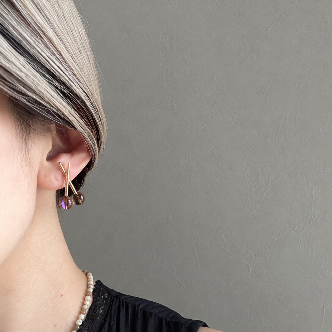 gloss clear pierce /earring