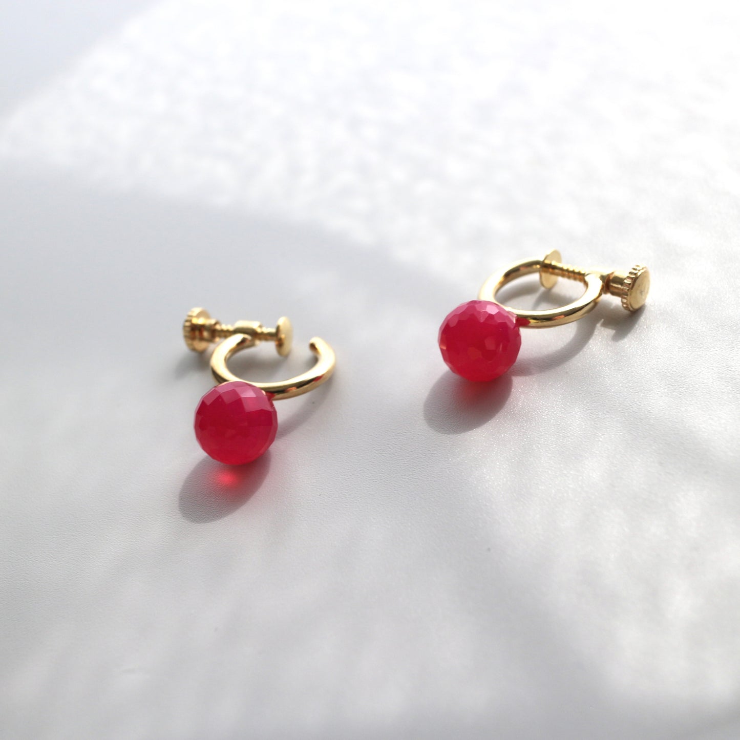 Quiet Stone Hoop earring