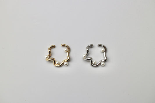 nuance pearl ear cuff