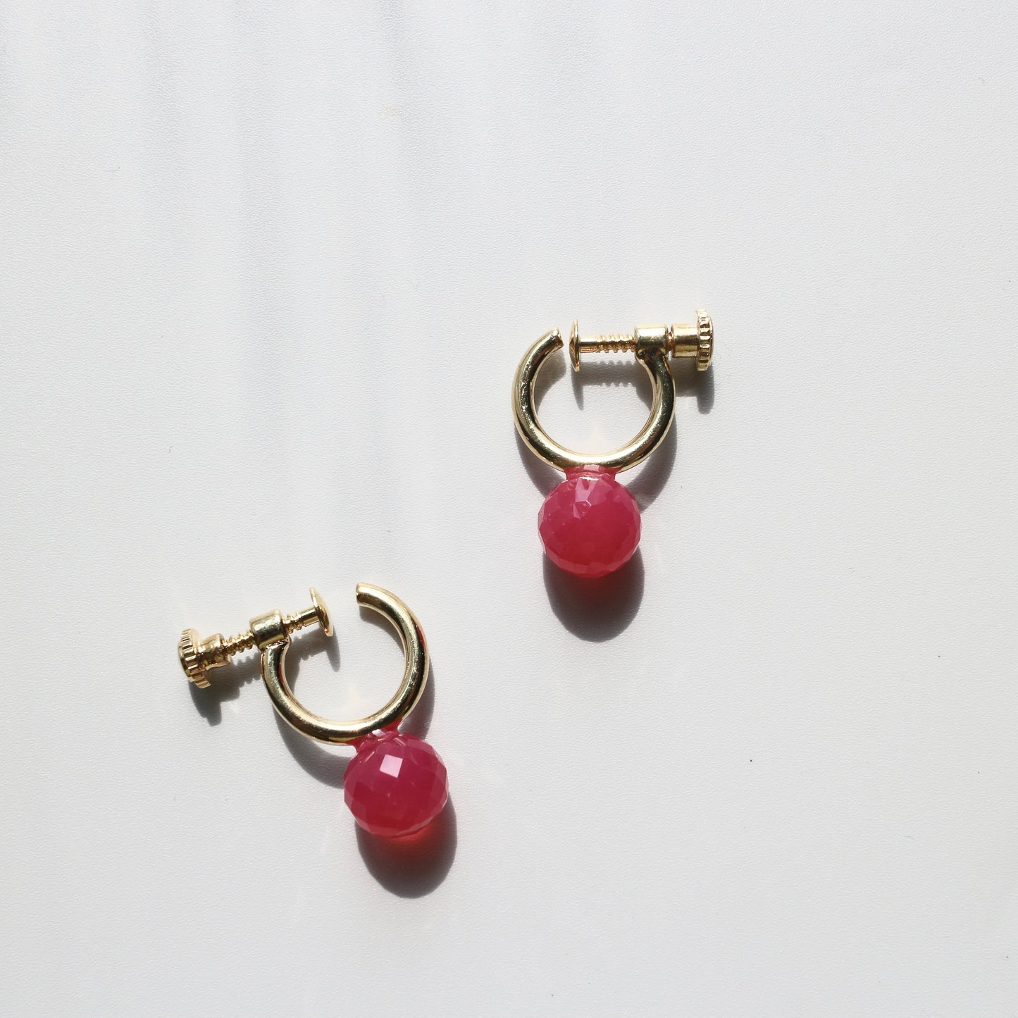 Quiet Stone Hoop earring