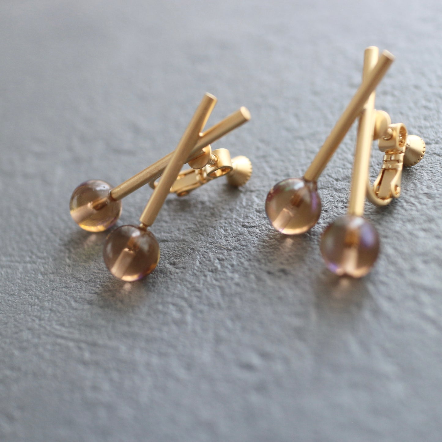 gloss clear pierce /earring
