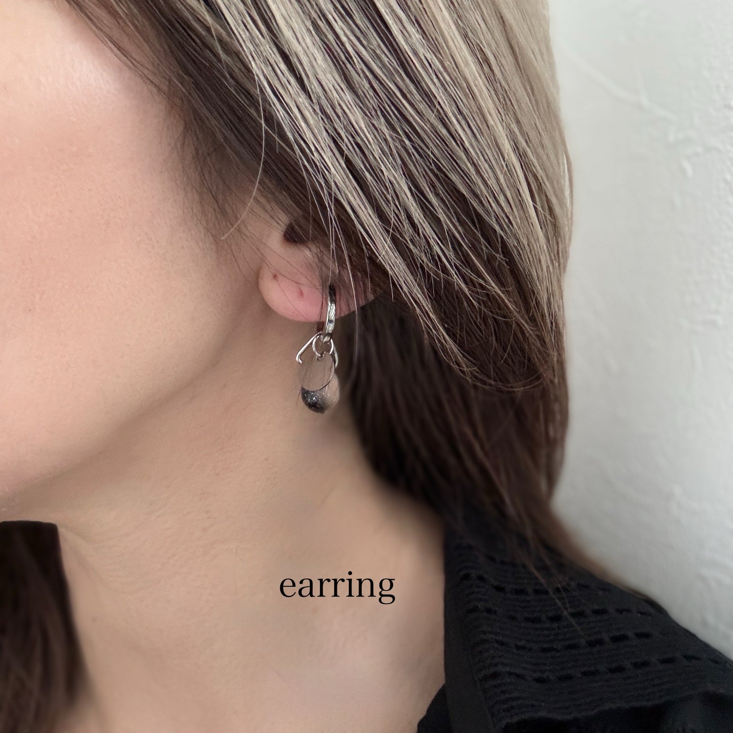 Noir Grace pierce /earring