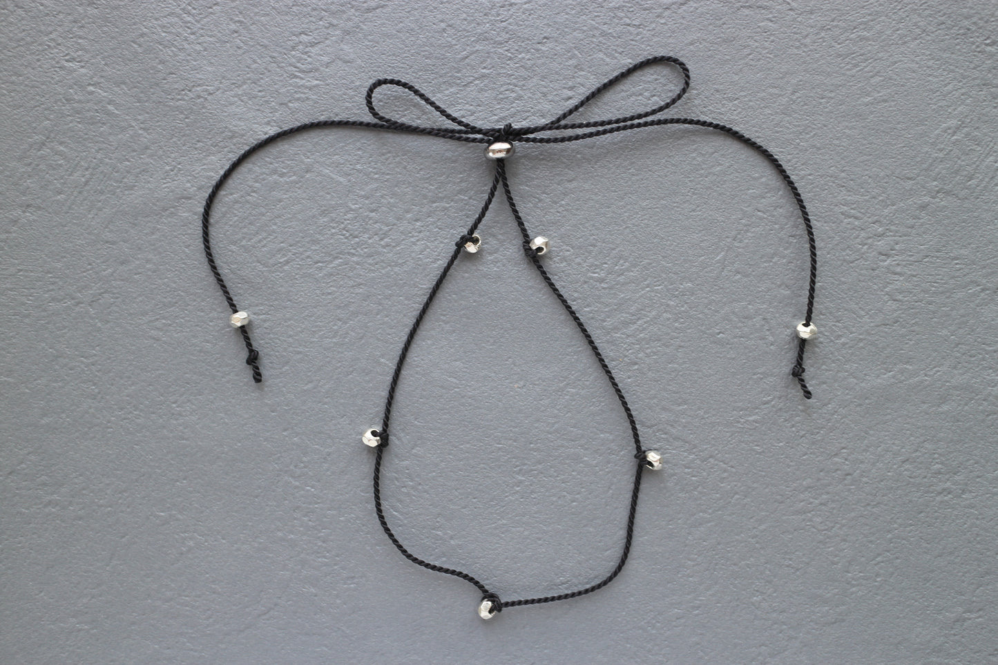 Karen Silver & Silk Code Necklace