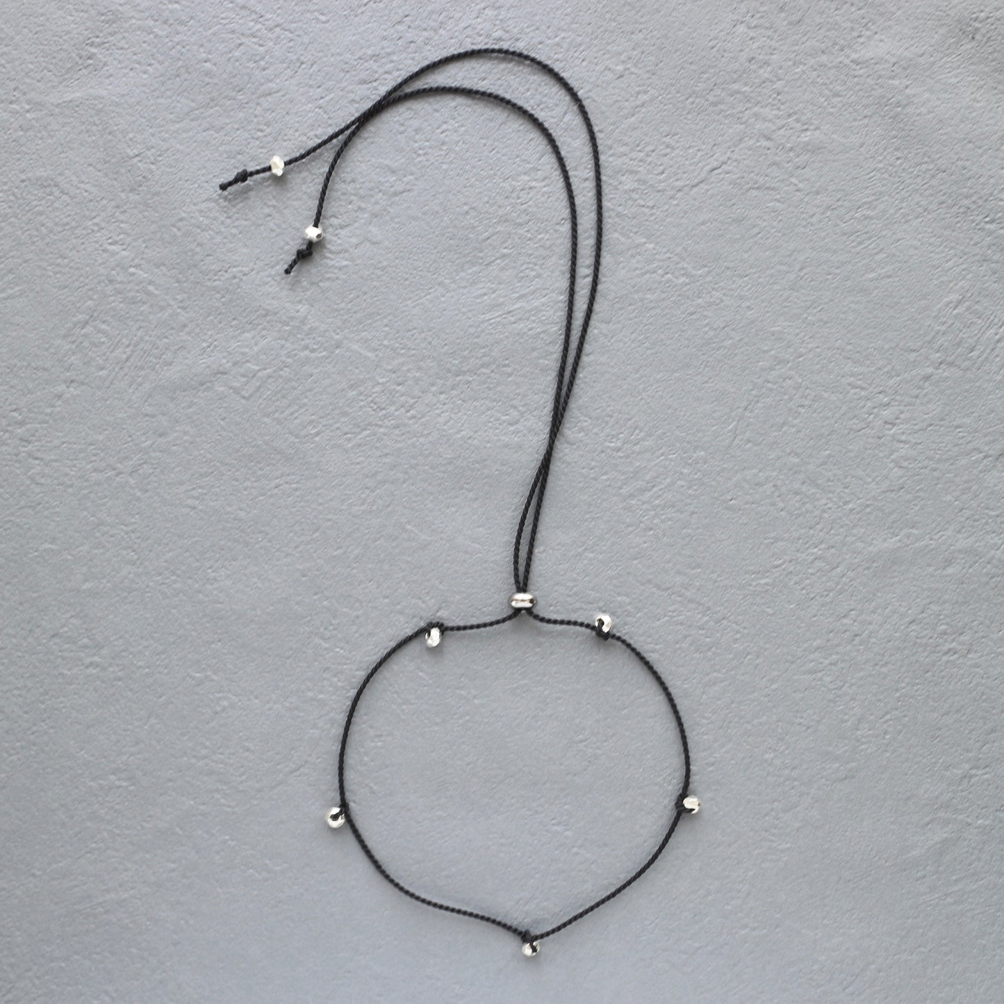 Karen Silver & Silk Code Necklace