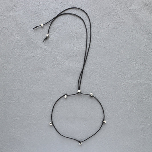 Karen Silver & Silk Code Necklace
