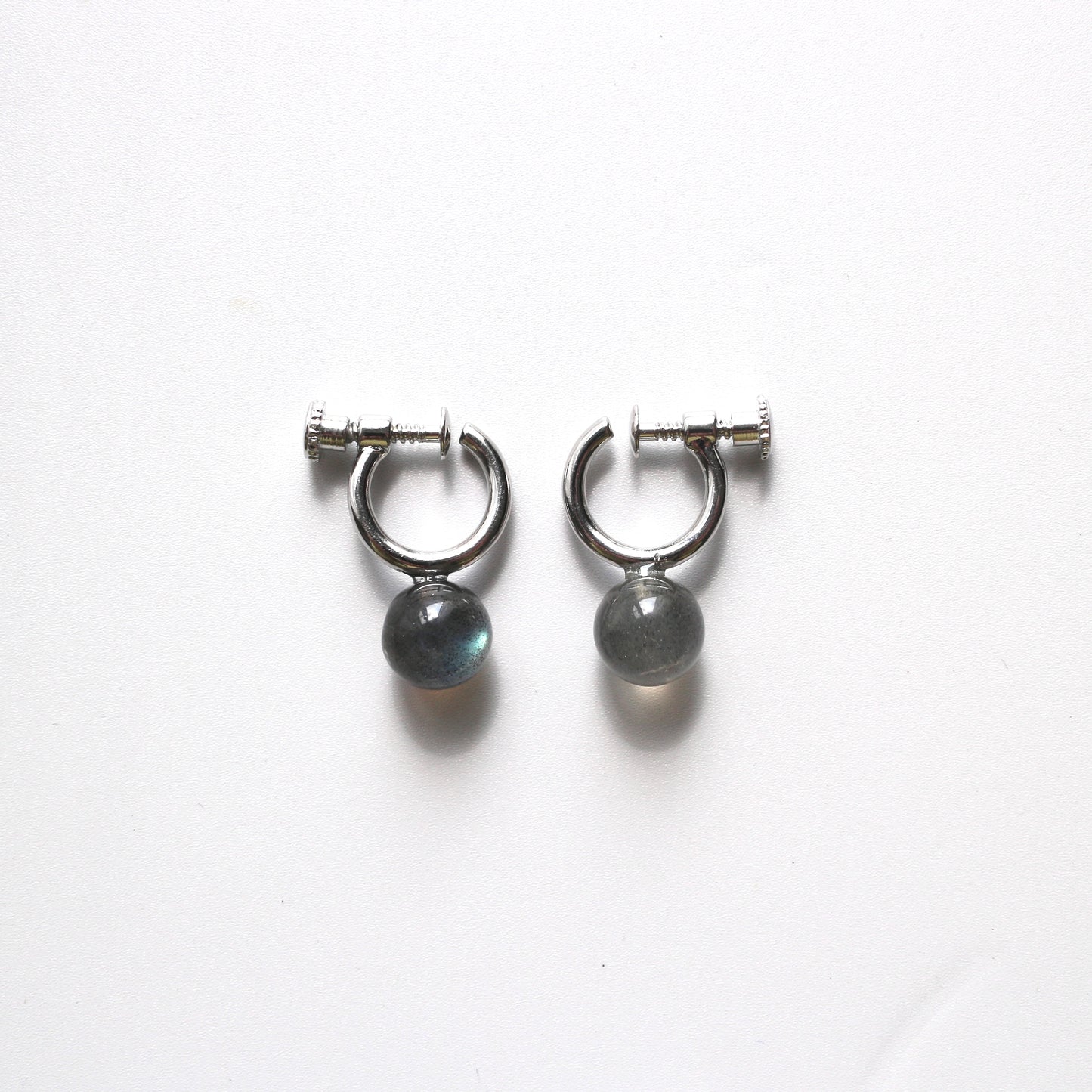 Quiet Stone Hoop earring