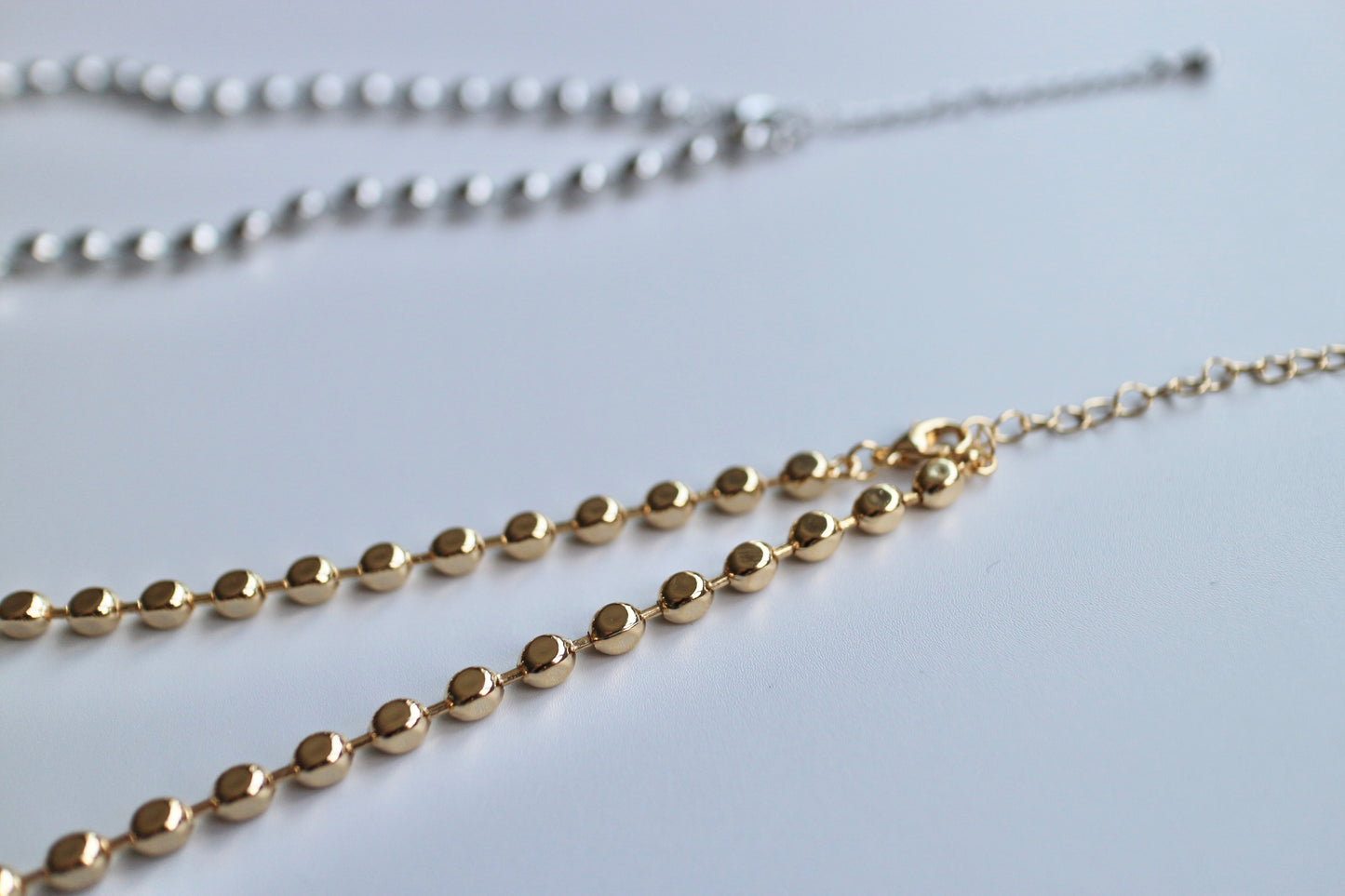 flat ball chain necklace