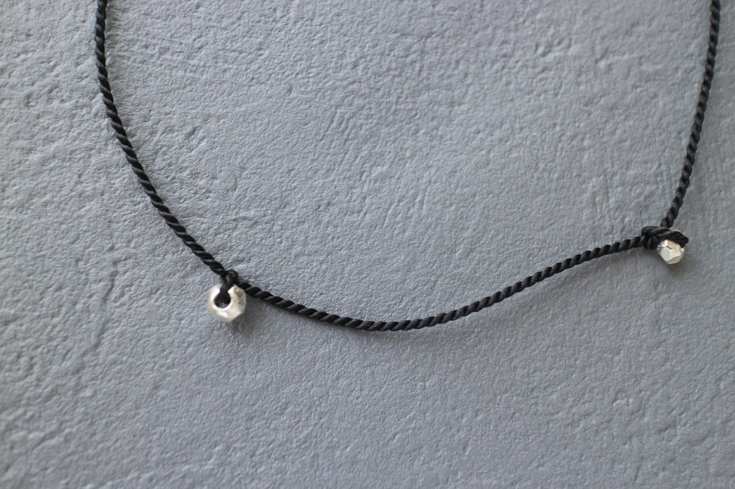Karen Silver & Silk Code Necklace