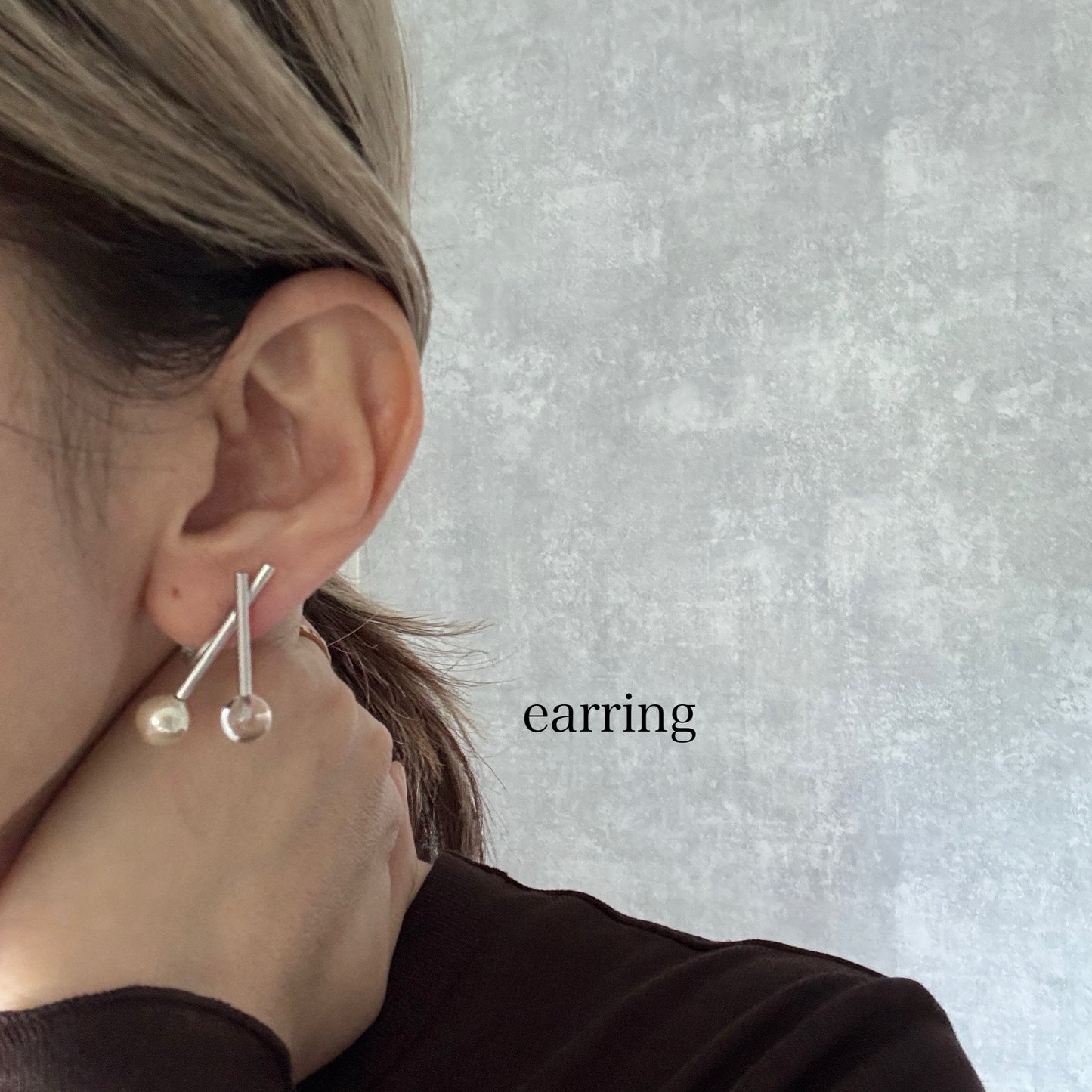 gloss clear pierce /earring
