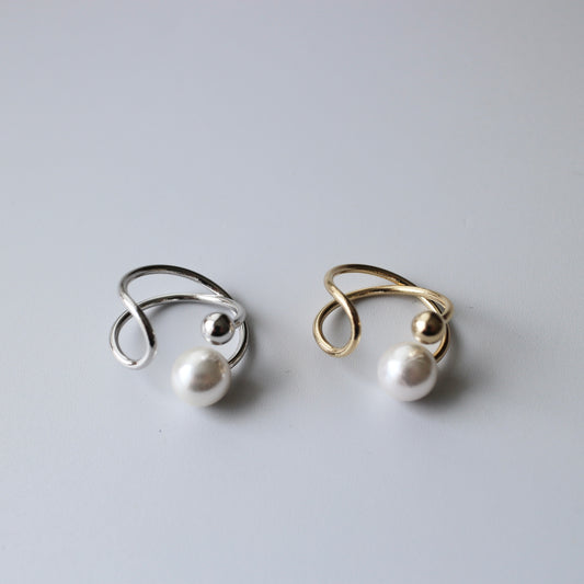 pearl ear cuff