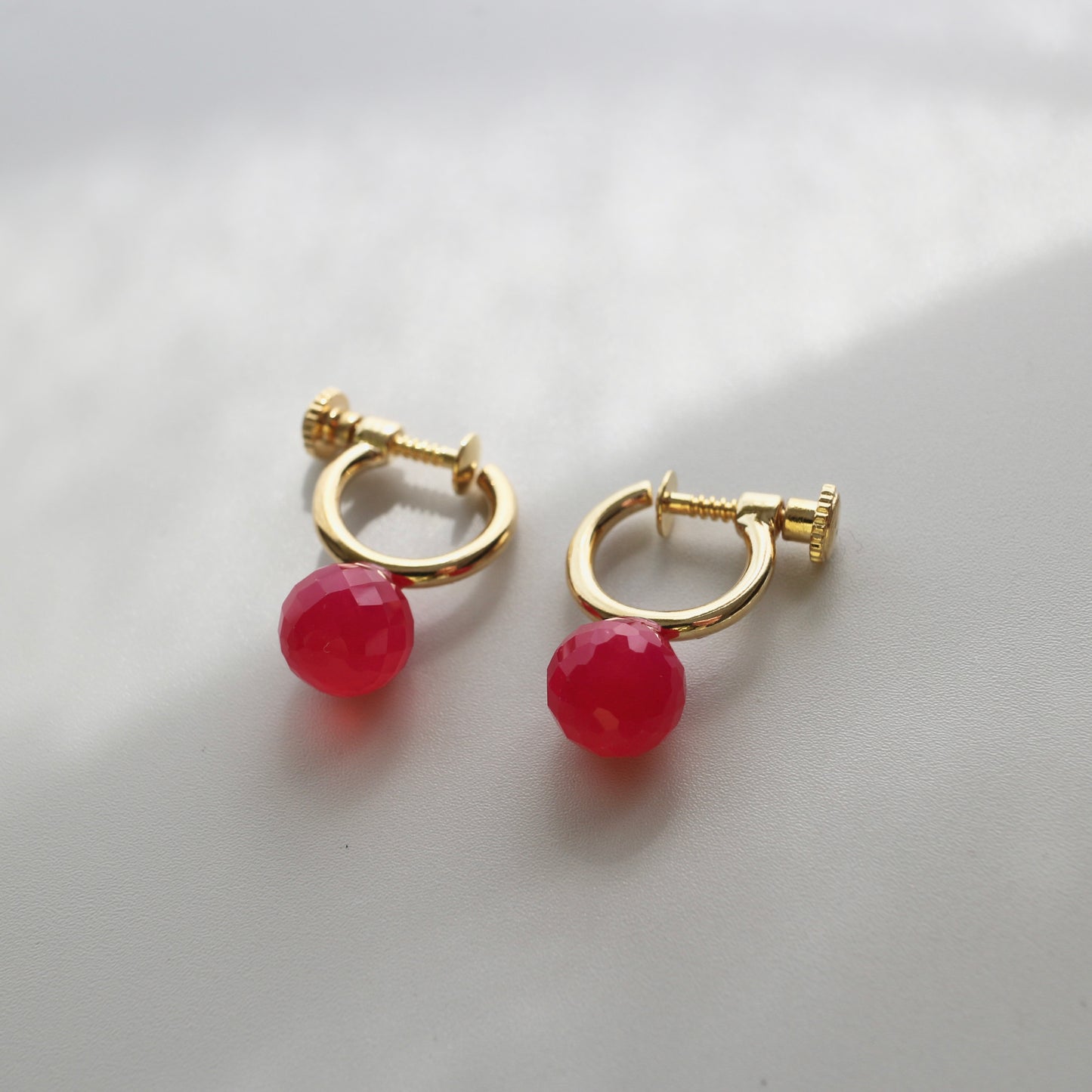 Quiet Stone Hoop earring