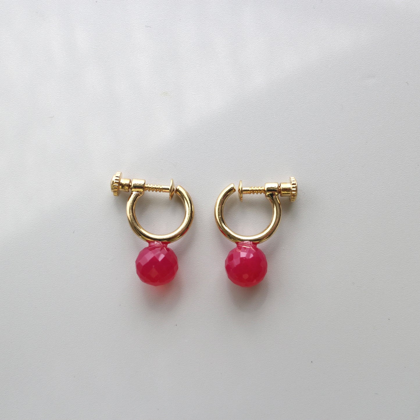 Quiet Stone Hoop earring