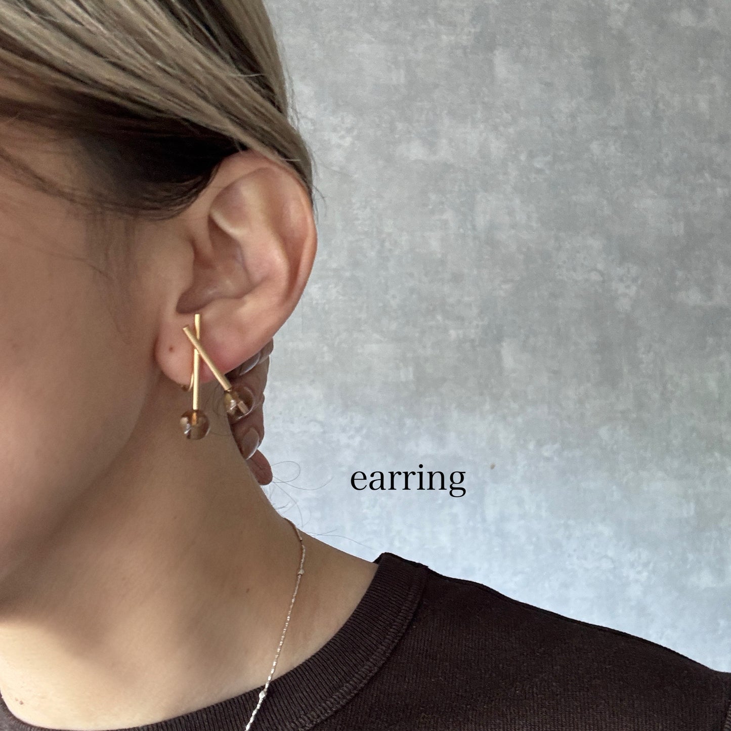 gloss clear pierce /earring