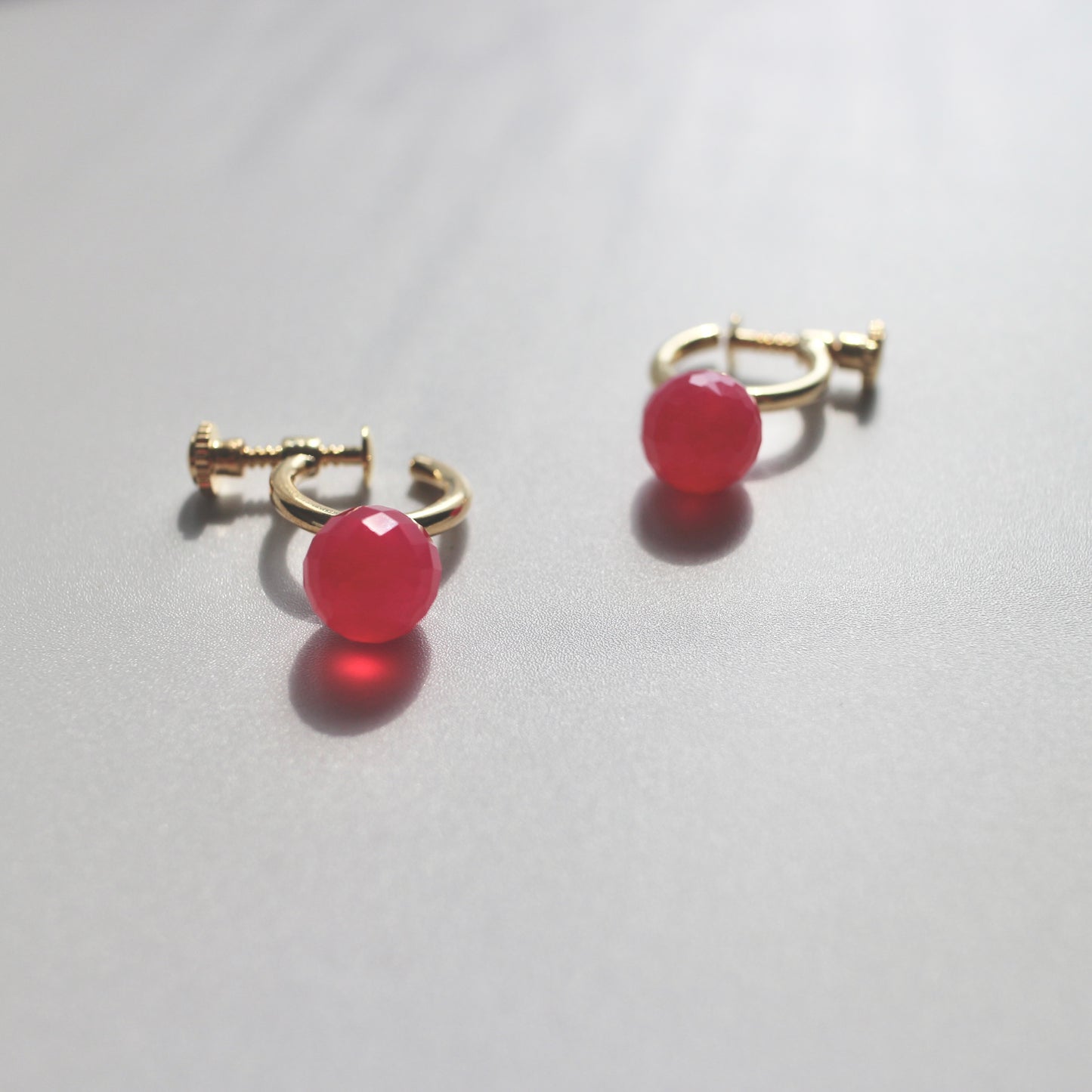 Quiet Stone Hoop earring