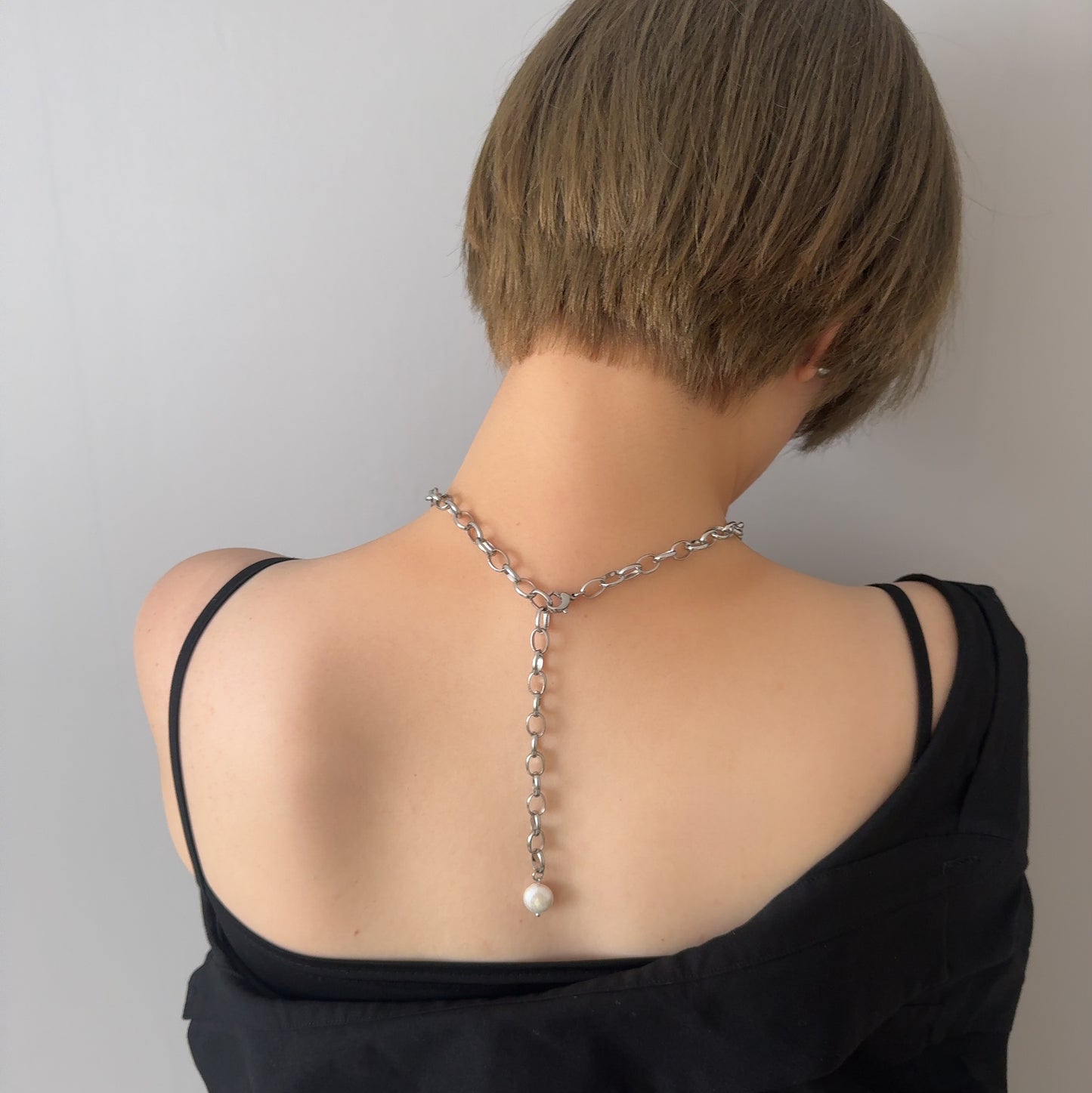 Pearl chain necklace