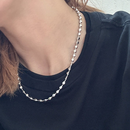 flat ball chain necklace