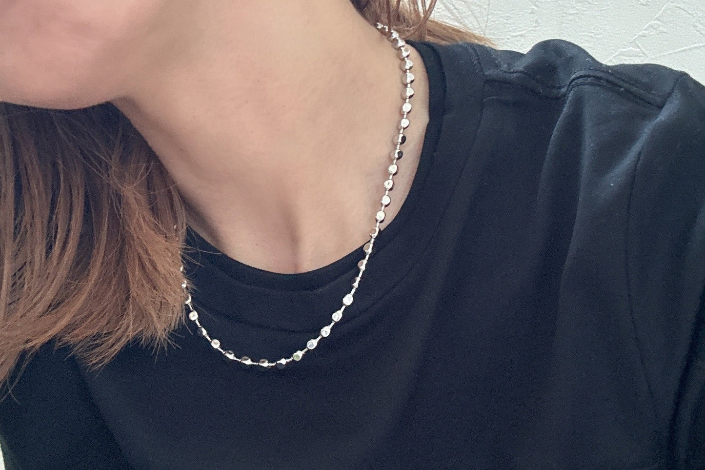 flat ball chain necklace