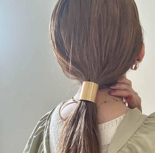 wide metal hair cuff
