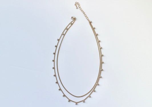 ball chain short necklace