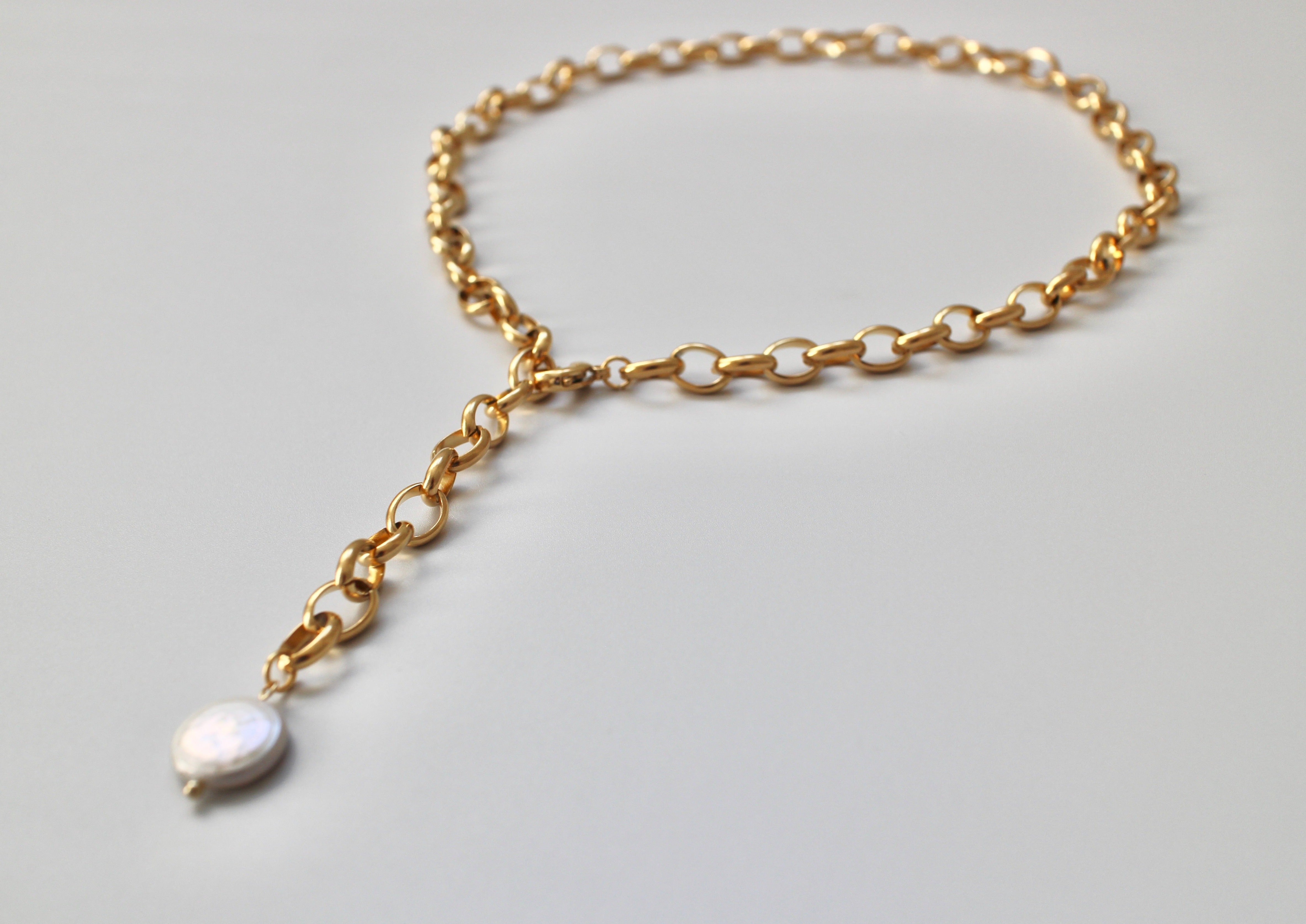 元価格¥38,500 完売品 Pearl Chain Necklace石パール