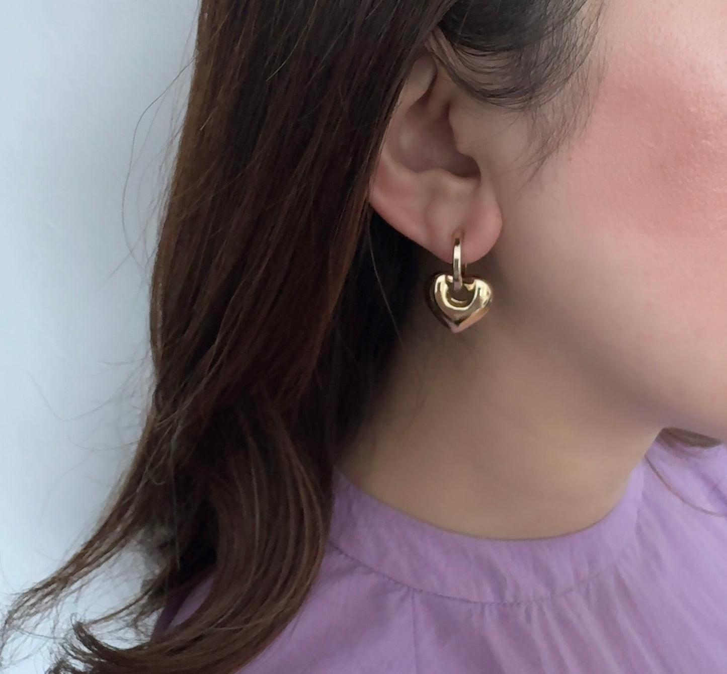 metal hoop earring