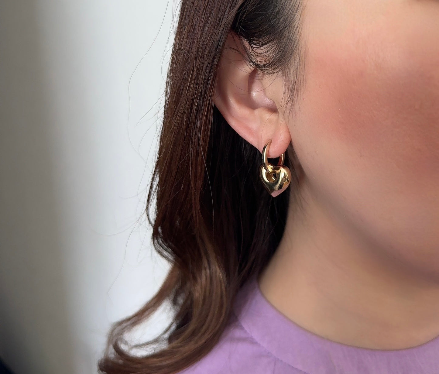 metal hoop earring